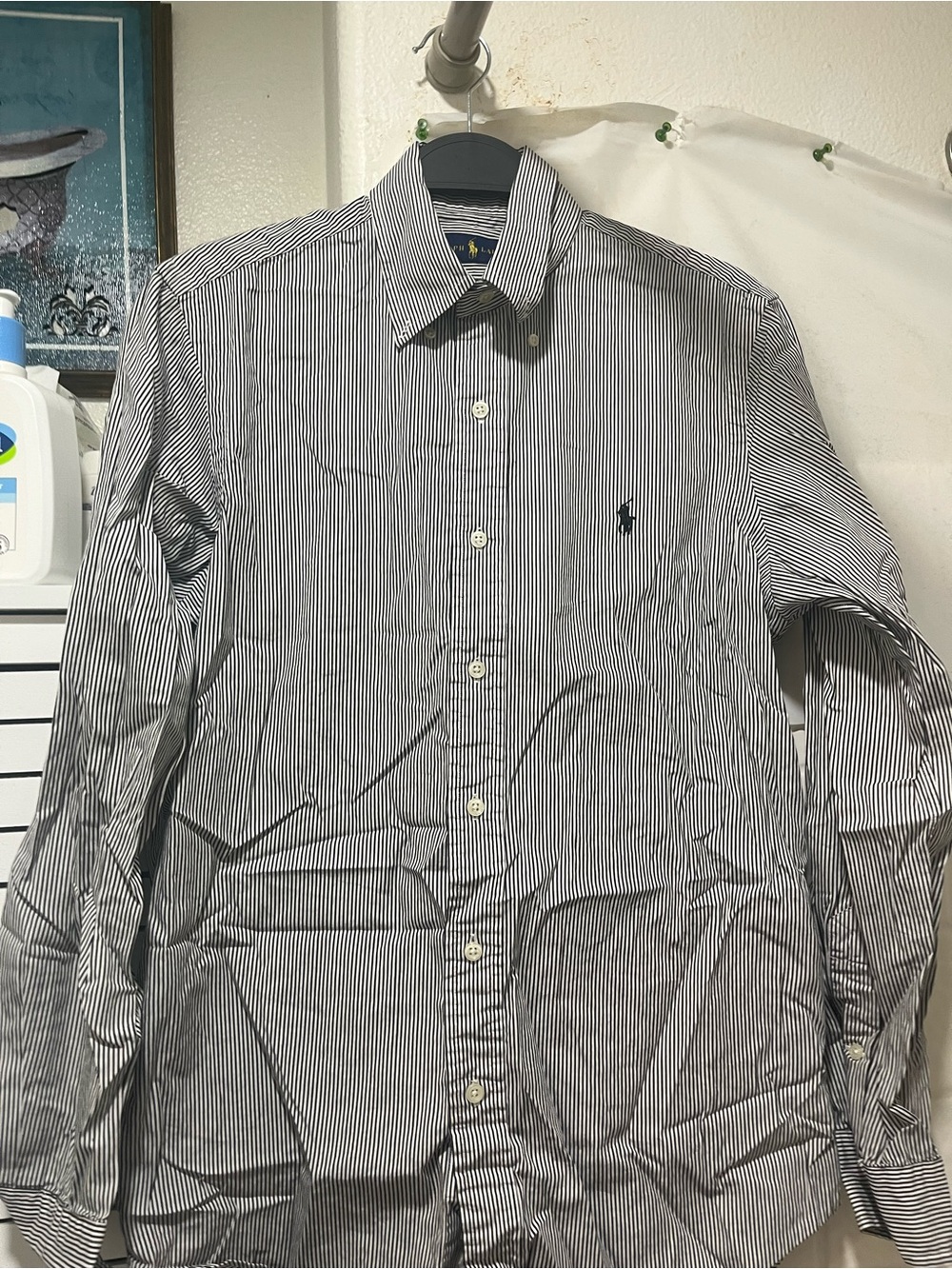 Preowned Ralph Lauren Men's Oxford Button Up Shirt Size Small .